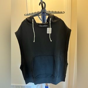 Free People sleeveless hoodie NWT